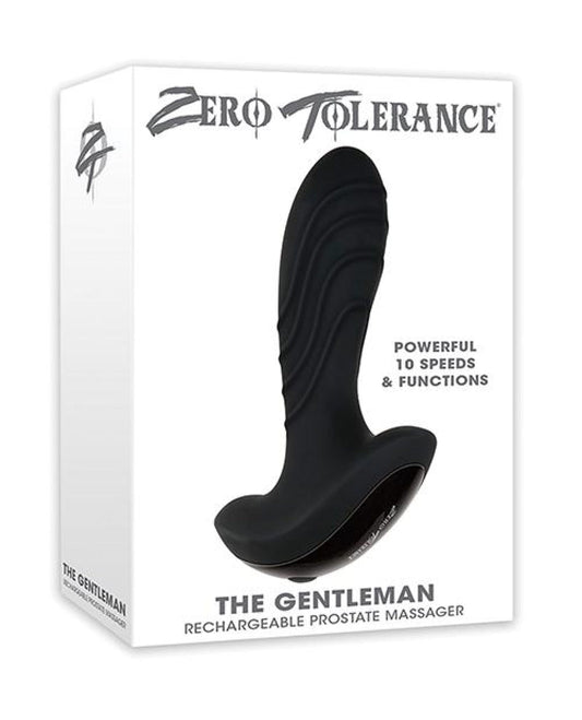 Doll Authority Anal Products Zero Tolerance The Gentleman Rechargeable Prostate Massager - Black