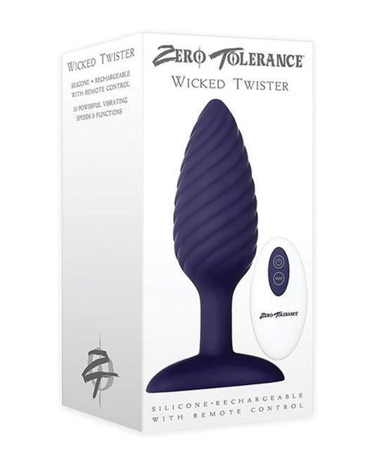 Doll Authority Anal Products Zero Tolerance Wicked Twister Anal Rechargeable - Purple