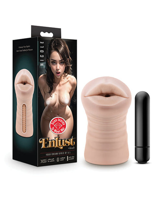 Doll Authority Dolls & Masturbators Blush EnLust Mouth Stroker w/Vibrating Bullet - Nicole