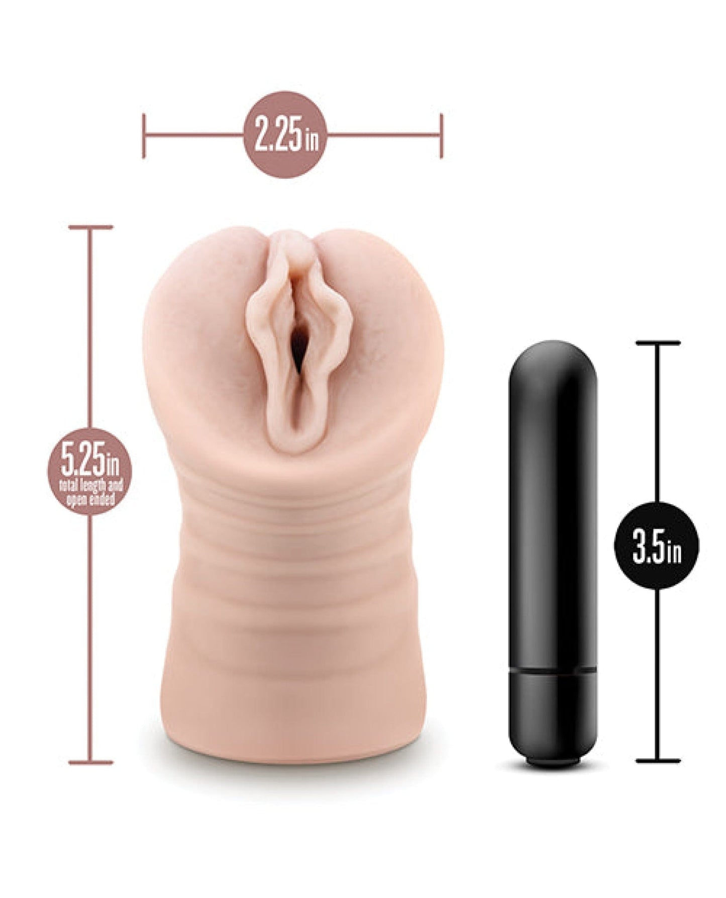 Doll Authority Dolls & Masturbators Blush EnLust Pussy Stroker w/Vibrating Bullet - Destini