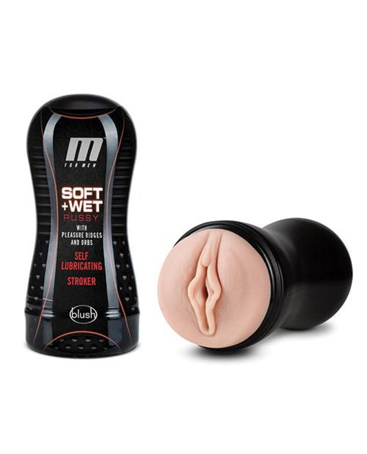 Doll Authority Dolls & Masturbators Blush M For Men Soft And Wet Pussy With Pleasure Ridges & Orbs Self Lubricating Stroker - Vanilla