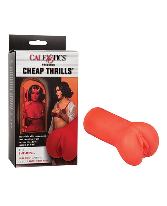 Doll Authority Dolls & Masturbators Cheap Thrills The She-devil Pussy Masturbator - Red