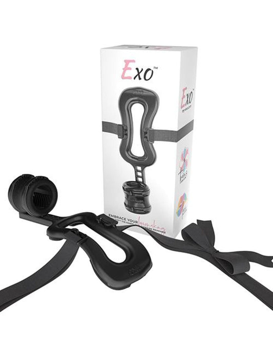 Doll Authority Dolls & Masturbators Black Exo Handsfree Masturbator