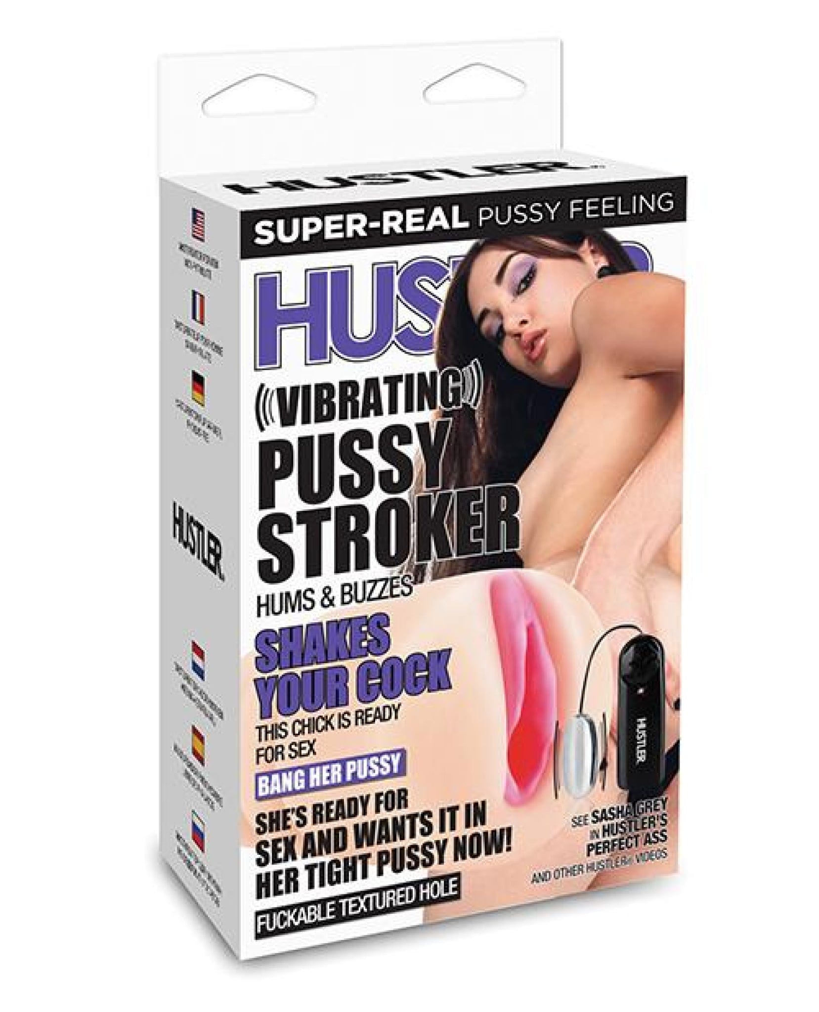 Doll Authority Dolls & Masturbators Hustler Sasha Grey Vibrating Pussy Stroker - Flesh