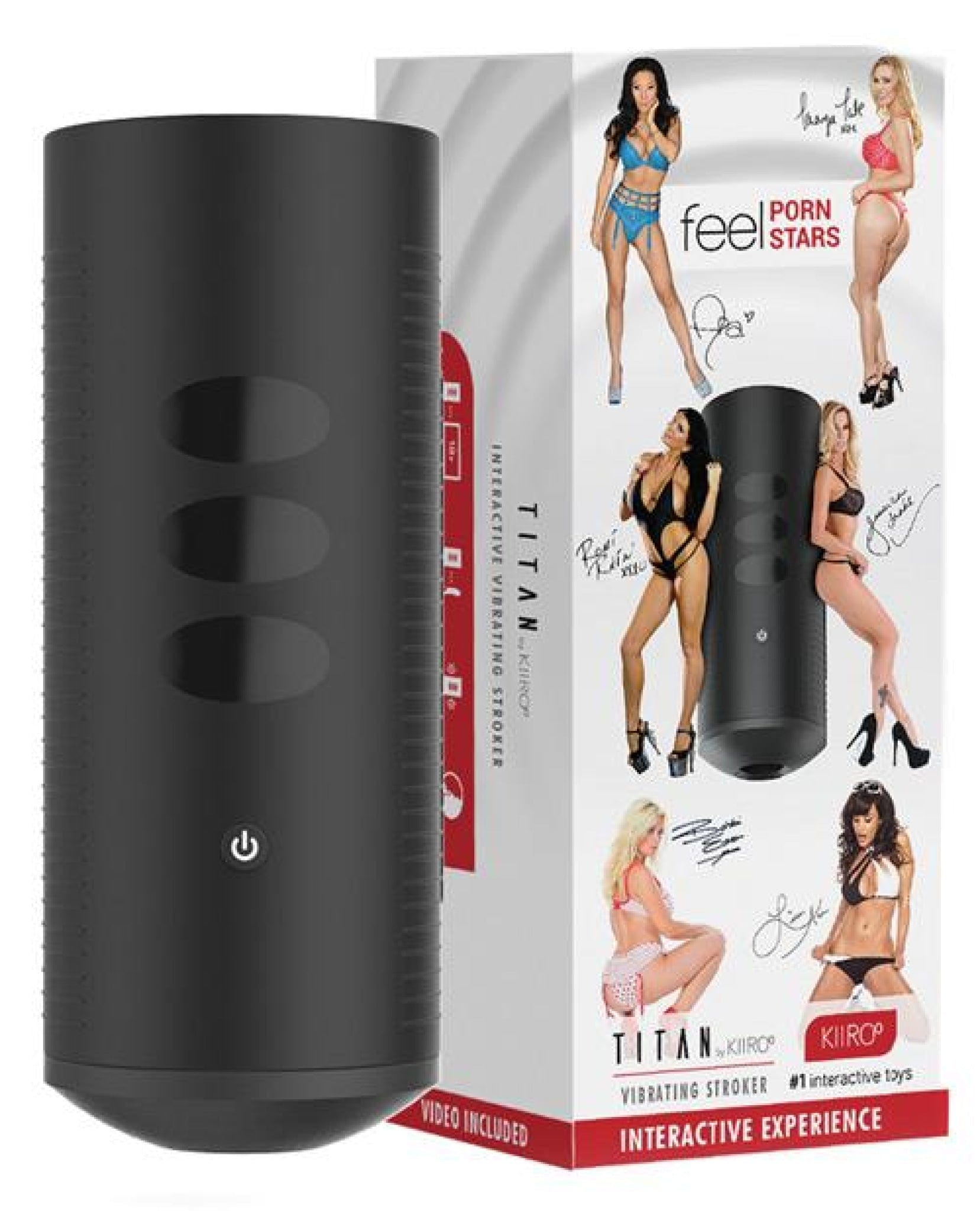 Doll Authority Dolls & Masturbators Kiiroo Titan The Experience Interactive Vibrating Stroker - Black