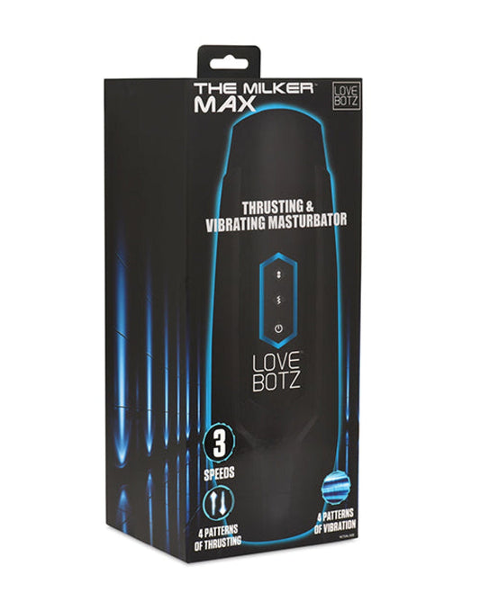 Doll Authority Dolls & Masturbators LoveBotz The Milker Max 14X Thrusting & Vibrating Masturbator - Black