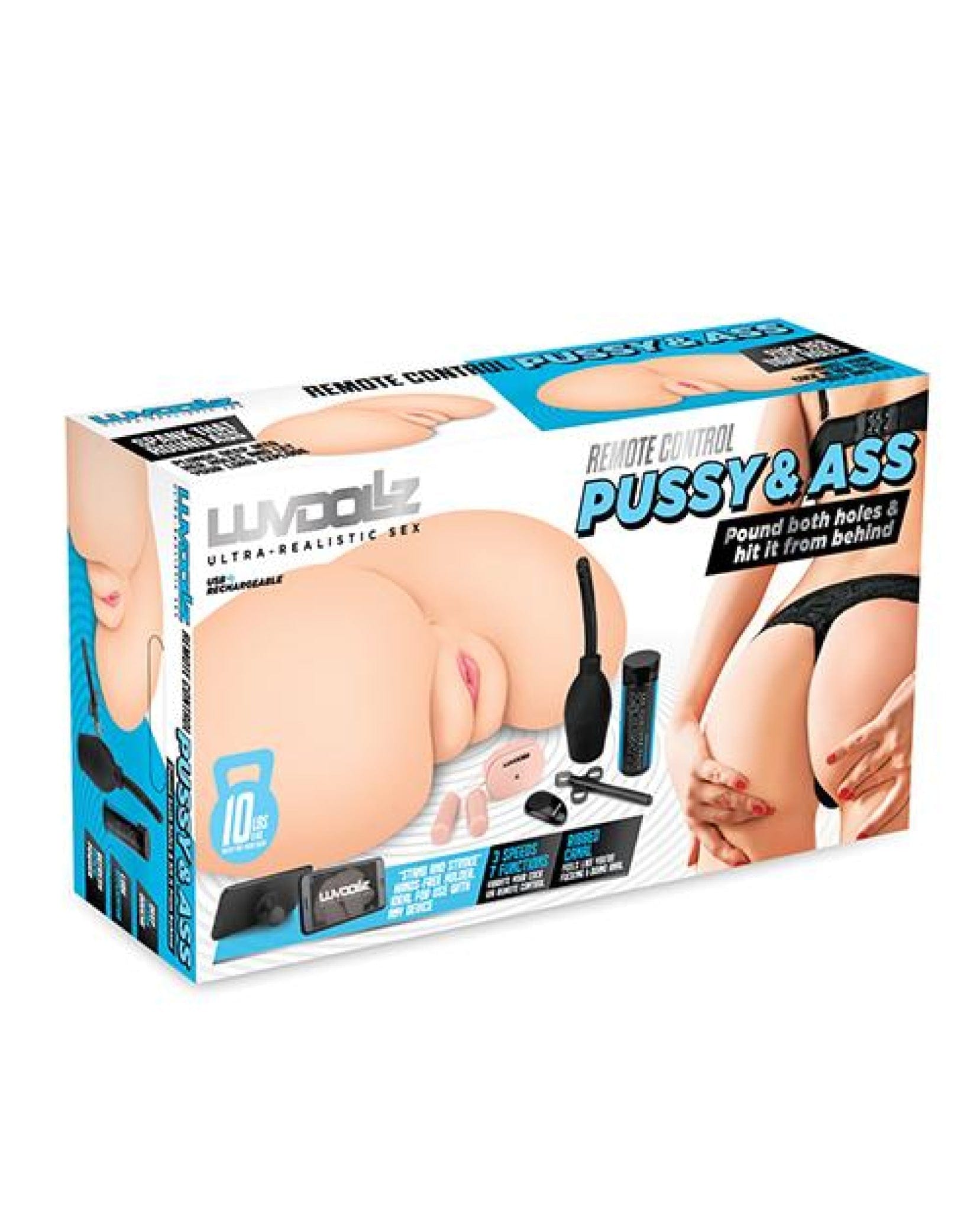 Doll Authority Dolls & Masturbators Luvdolz Remote Control Rechargeable Pussy & Ass W-douche - Ivory