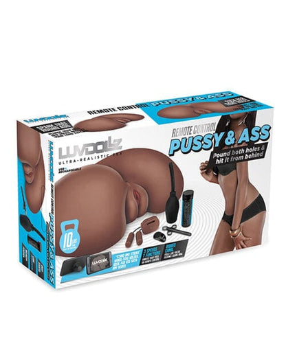 Doll Authority Dolls & Masturbators Luvdolz Remote Control Rechargeable Pussy & Ass W-douche - Mocha