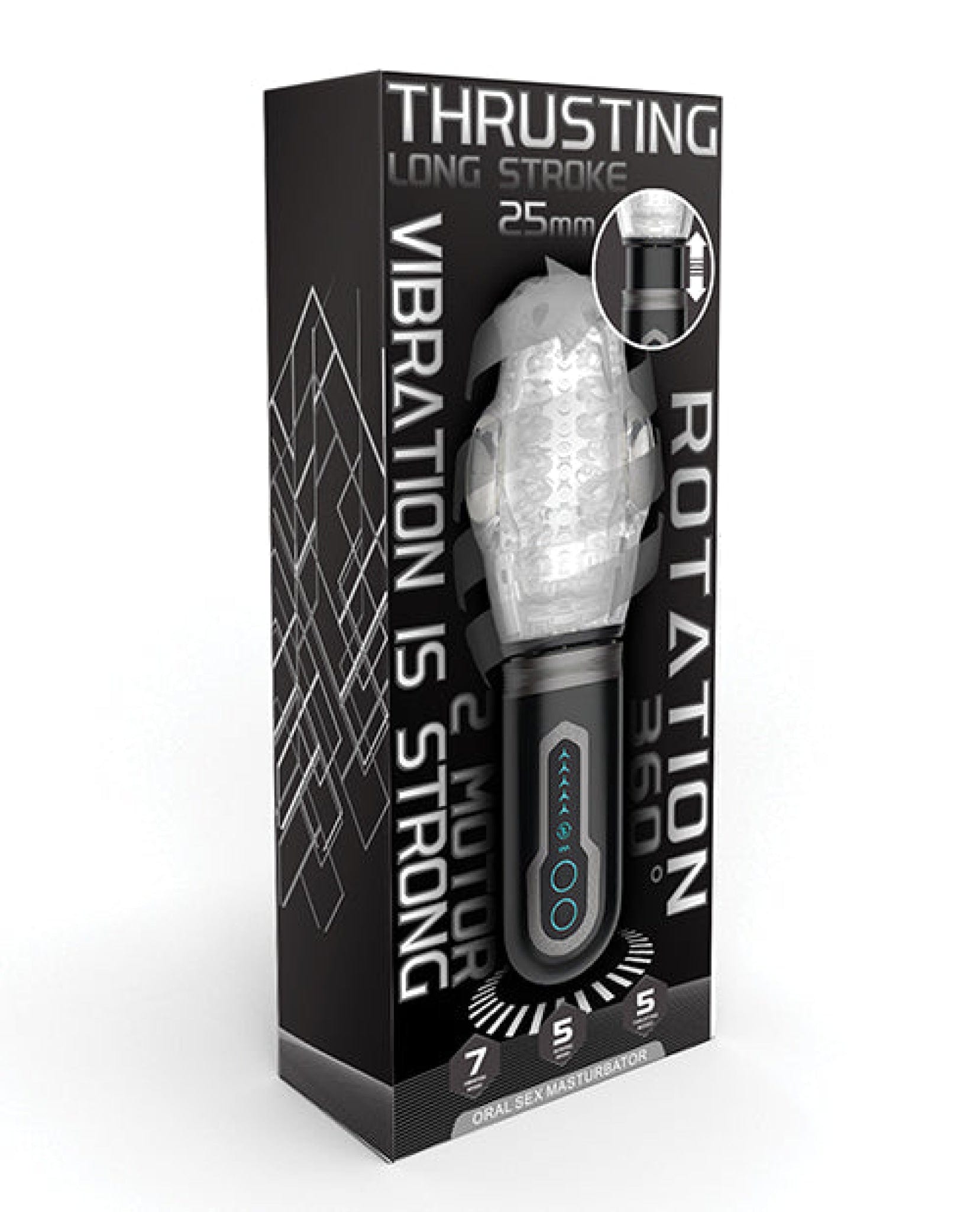 Male Rose 2 Thrusting Rotator - Black – Doll Authority