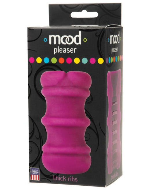 Doll Authority Dolls & Masturbators Mood Ultraskyn Thick Ribbed Stroker - Purple