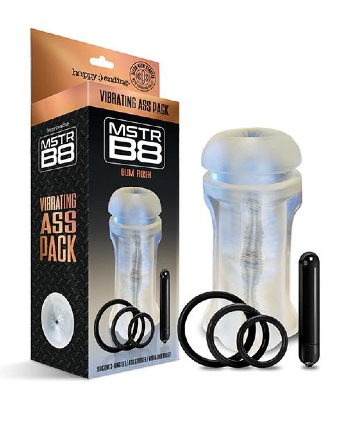 Doll Authority Dolls & Masturbators Mstr B8 Bum Rush Vibrating Ass Pack - Kit Of 5 Clear