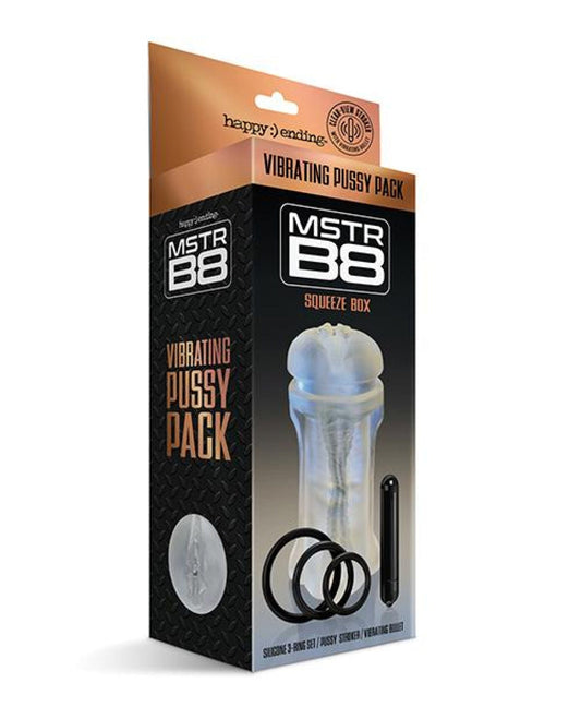 Doll Authority Dolls & Masturbators Mstr B8 Squeeze Vibrating Pussy Pack - Kit Of 5 Clear