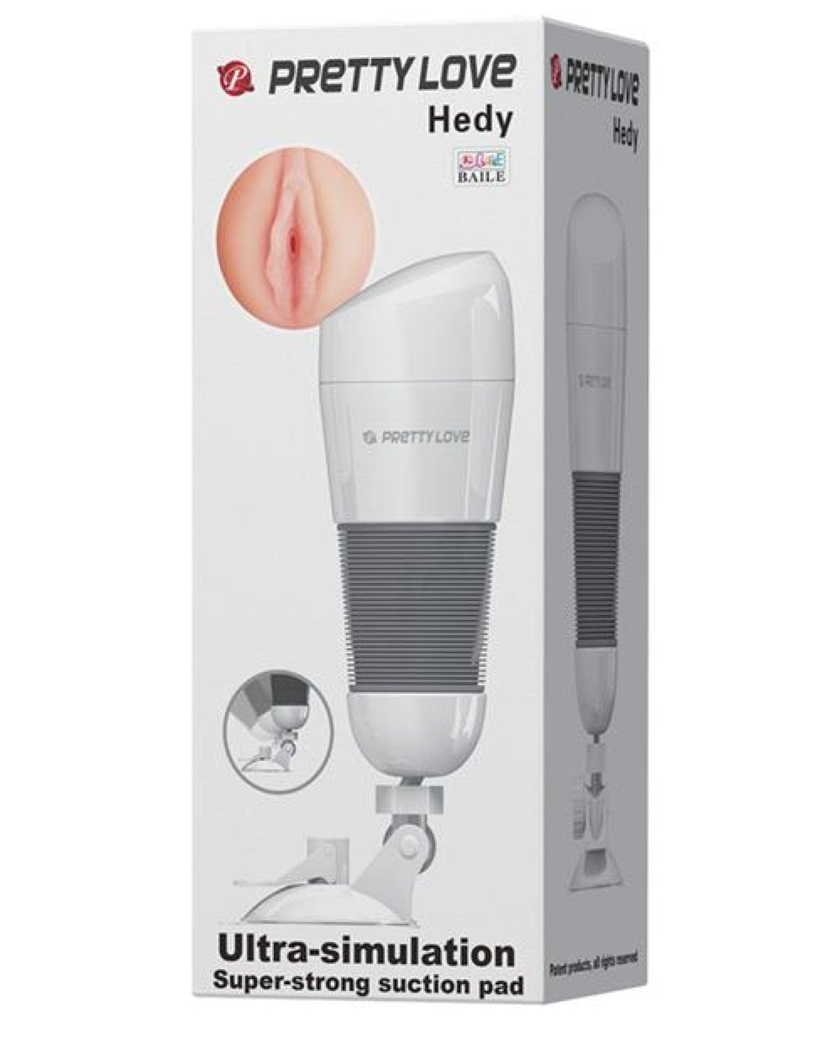 Doll Authority Dolls & Masturbators Pretty Love Hedy Suction Pad Stroker W-bullet - White