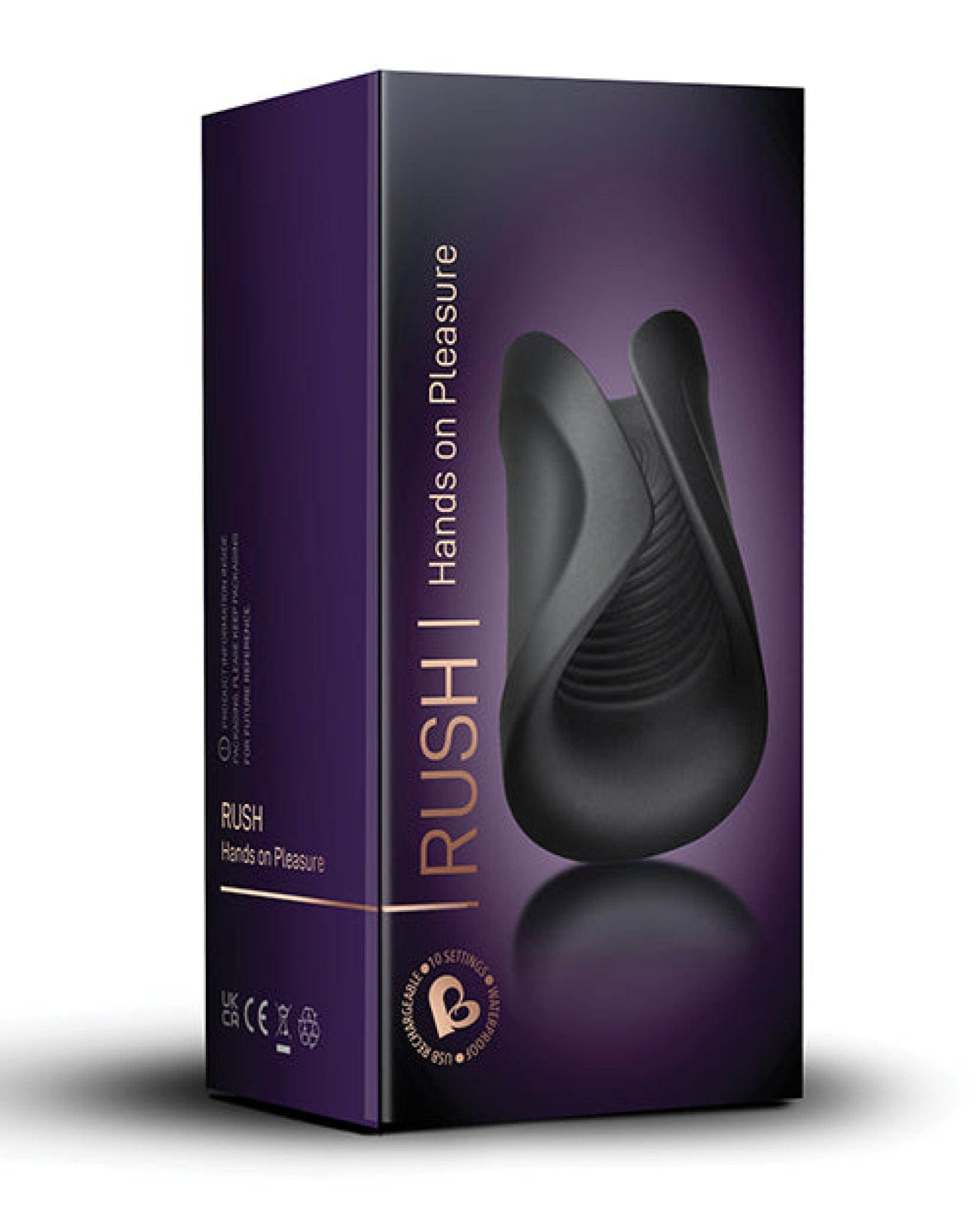 Doll Authority Dolls & Masturbators Rocks Off Rush Rechargeable Stroker - Black