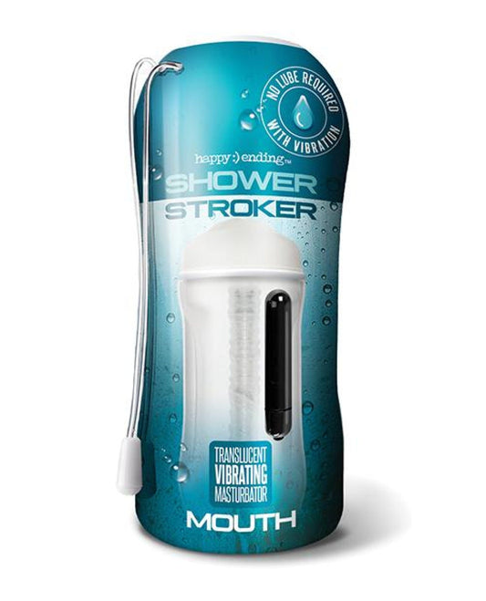 Doll Authority Dolls & Masturbators Shower Stroker Vibrating Mouth - Clear