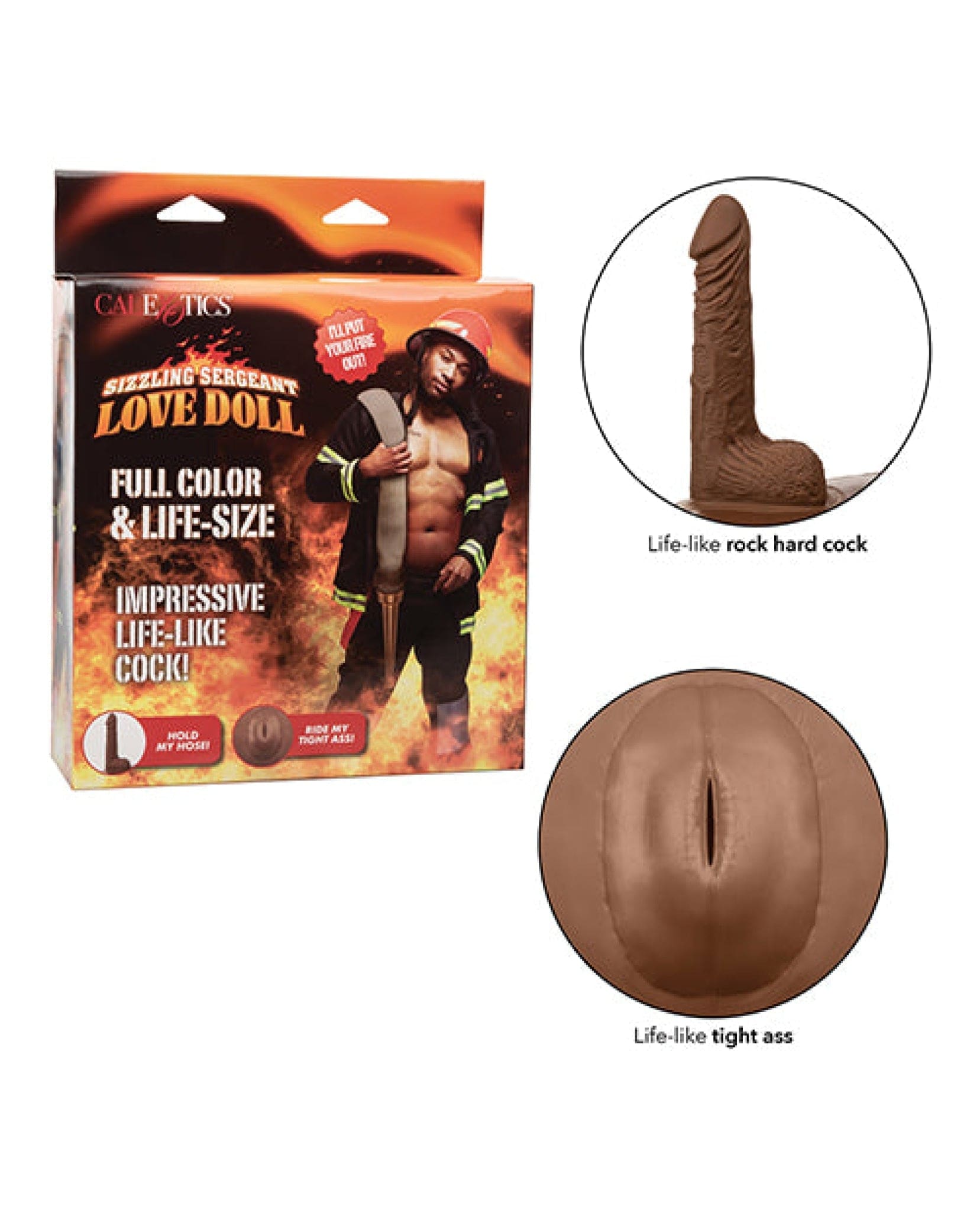 Doll Authority Dolls & Masturbators Sizzling Sergeant Love Doll - Brown