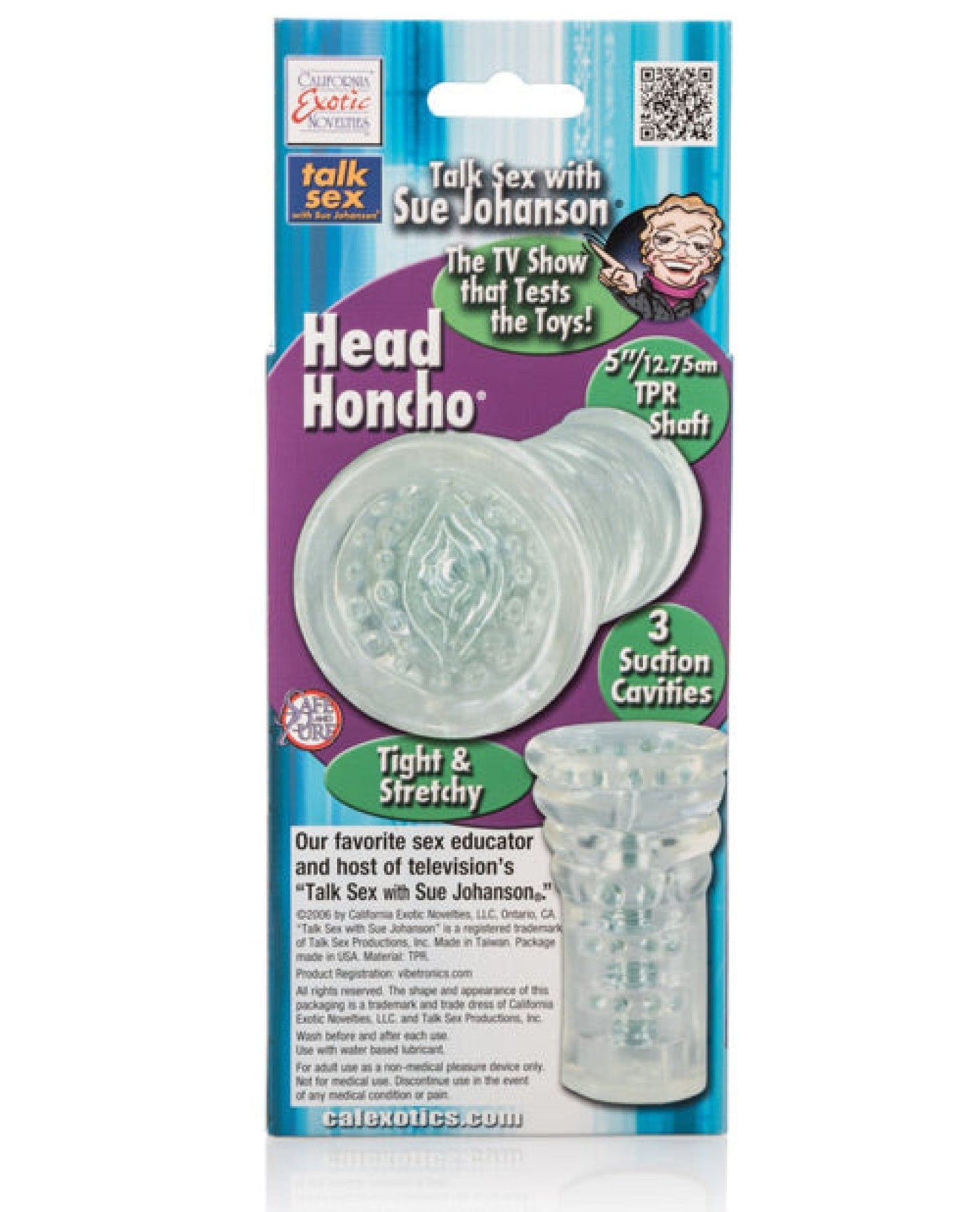 Doll Authority Dolls & Masturbators Sue Johanson Head Honcho - Clear