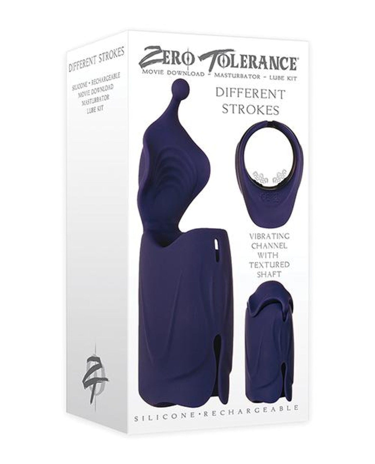 Doll Authority Dolls & Masturbators Zero Tolerance Different Strokes Rechargeable - Purple