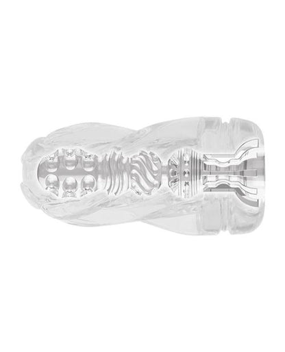 Doll Authority Dolls & Masturbators Zero Tolerance Swirl Stroker - Clear-blue