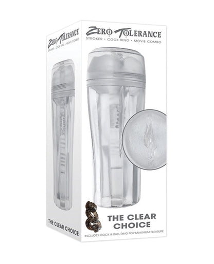 Doll Authority Dolls & Masturbators Zero Tolerance The Clear Choice Masturbator - Clear