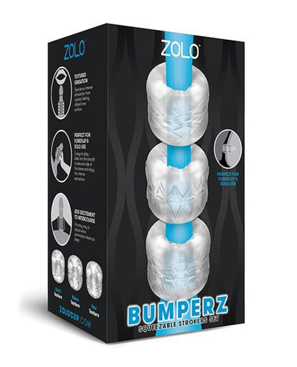 Doll Authority Dolls & Masturbators Zolo Bumperz Squeezable Stroker Set - Clear