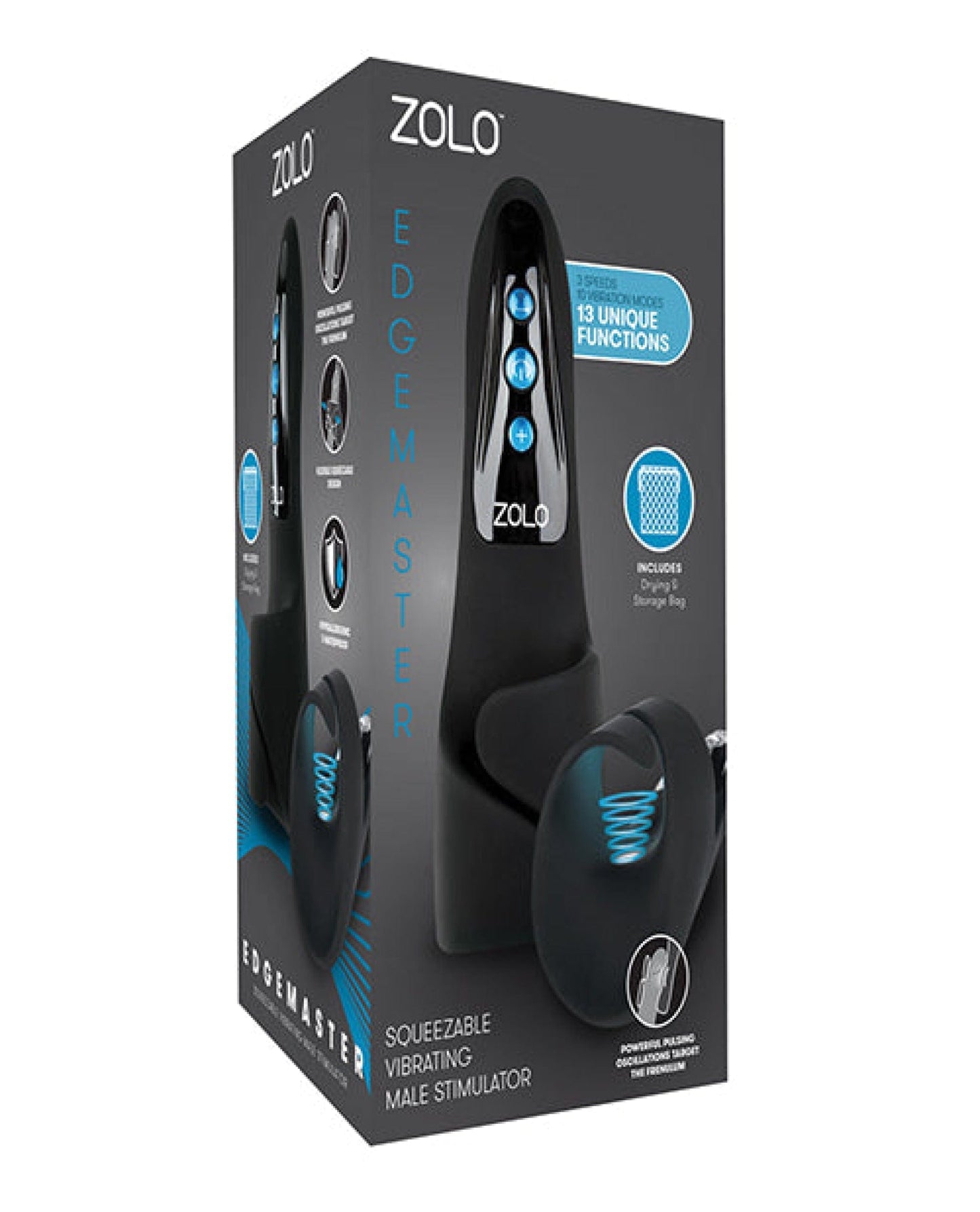 Doll Authority Dolls & Masturbators Zolo Edgemaster - Black