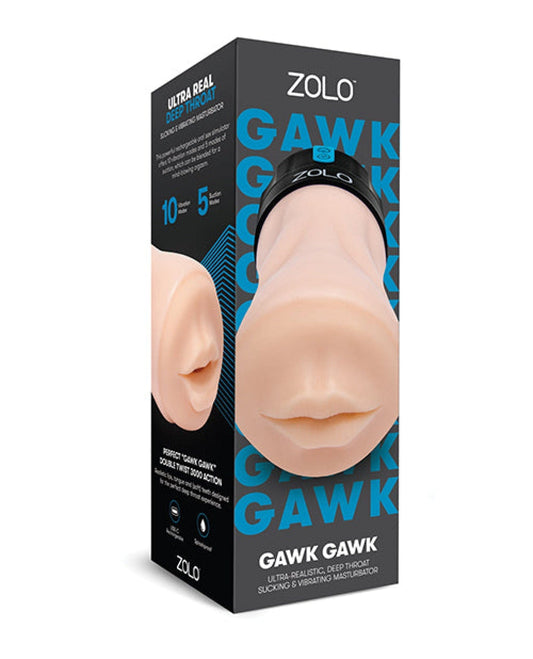 Doll Authority Dolls & Masturbators Zolo Gawk Gawk Deep Throat Vibrating Masturbator - Ivory