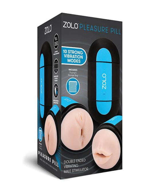 Doll Authority Dolls & Masturbators Zolo Pleasure Pill Double Ended Vibrating Stimulator - Ivory