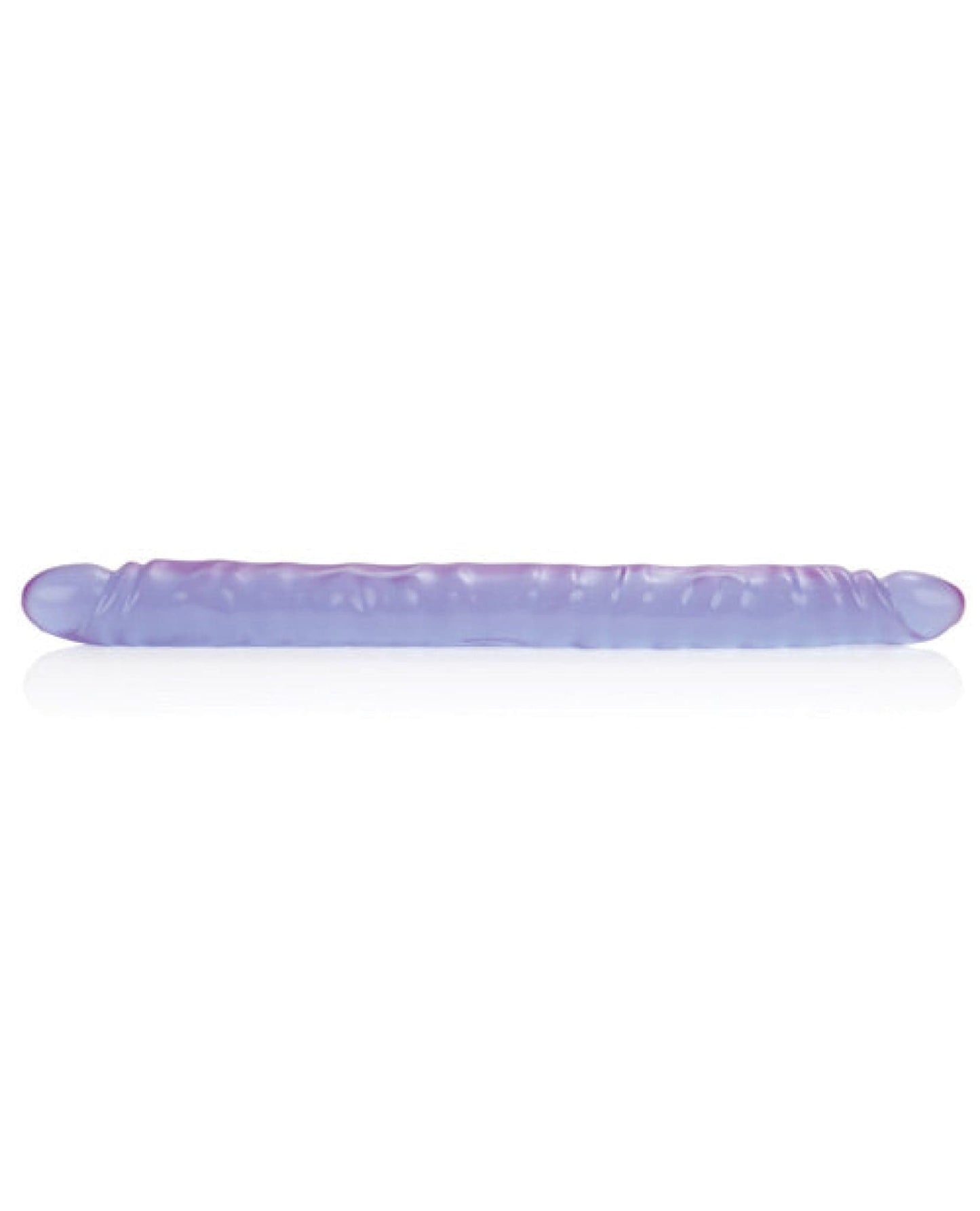 Doll Authority Dongs & Dildos 17" Slim Jim Duo Veined Super Slim Dong - Reflective Gel Purple
