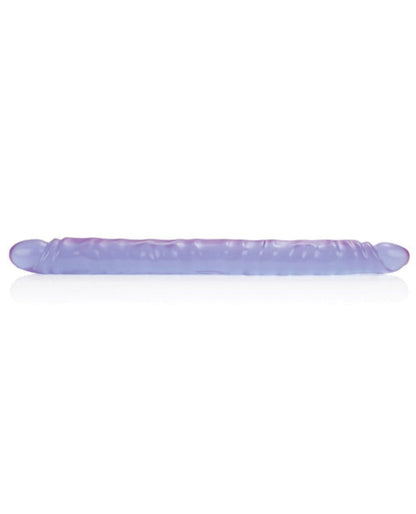 Doll Authority Dongs & Dildos 17" Slim Jim Duo Veined Super Slim Dong - Reflective Gel Purple