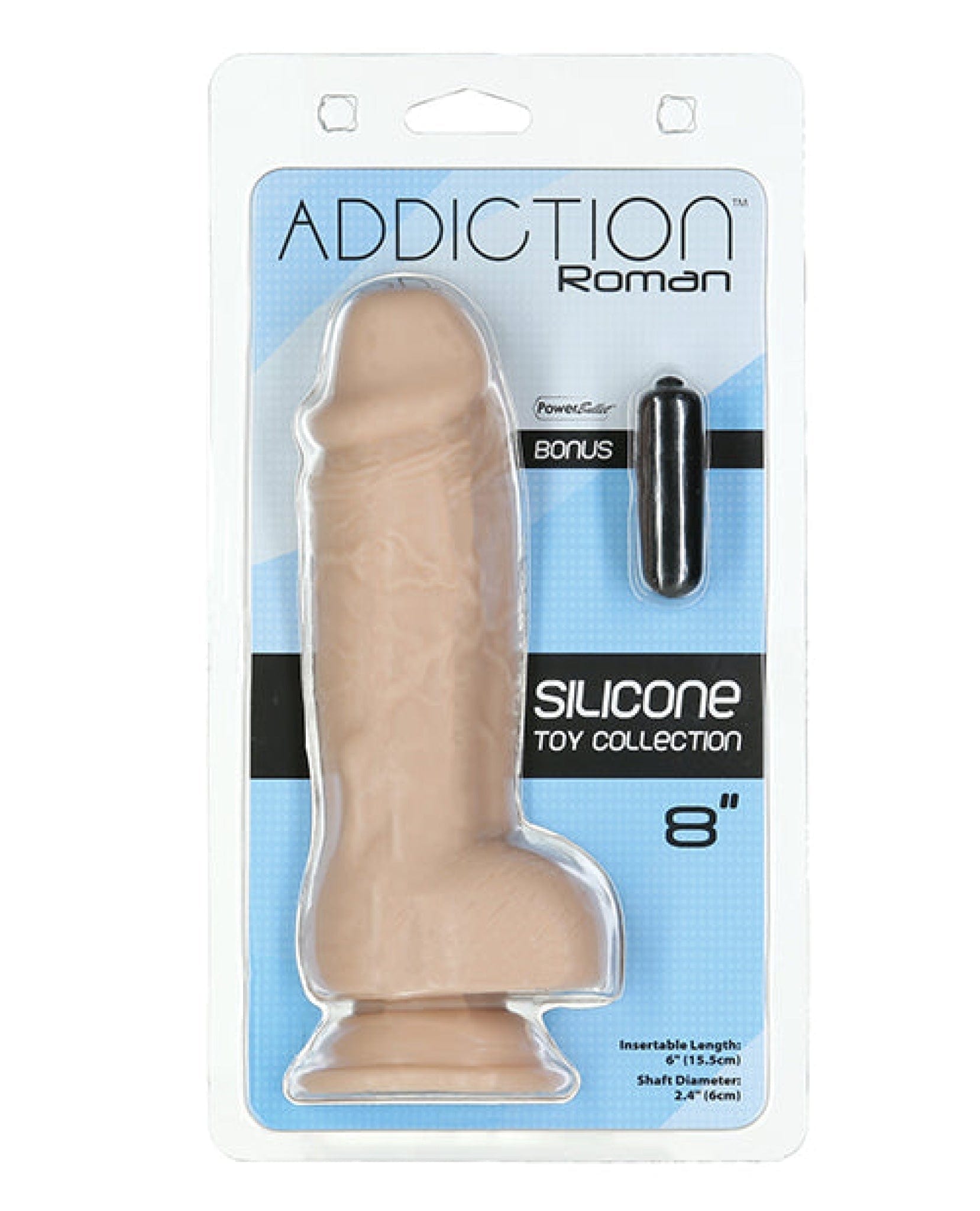 Doll Authority Dongs & Dildos Addiction 8" Roman Dildo - Beige