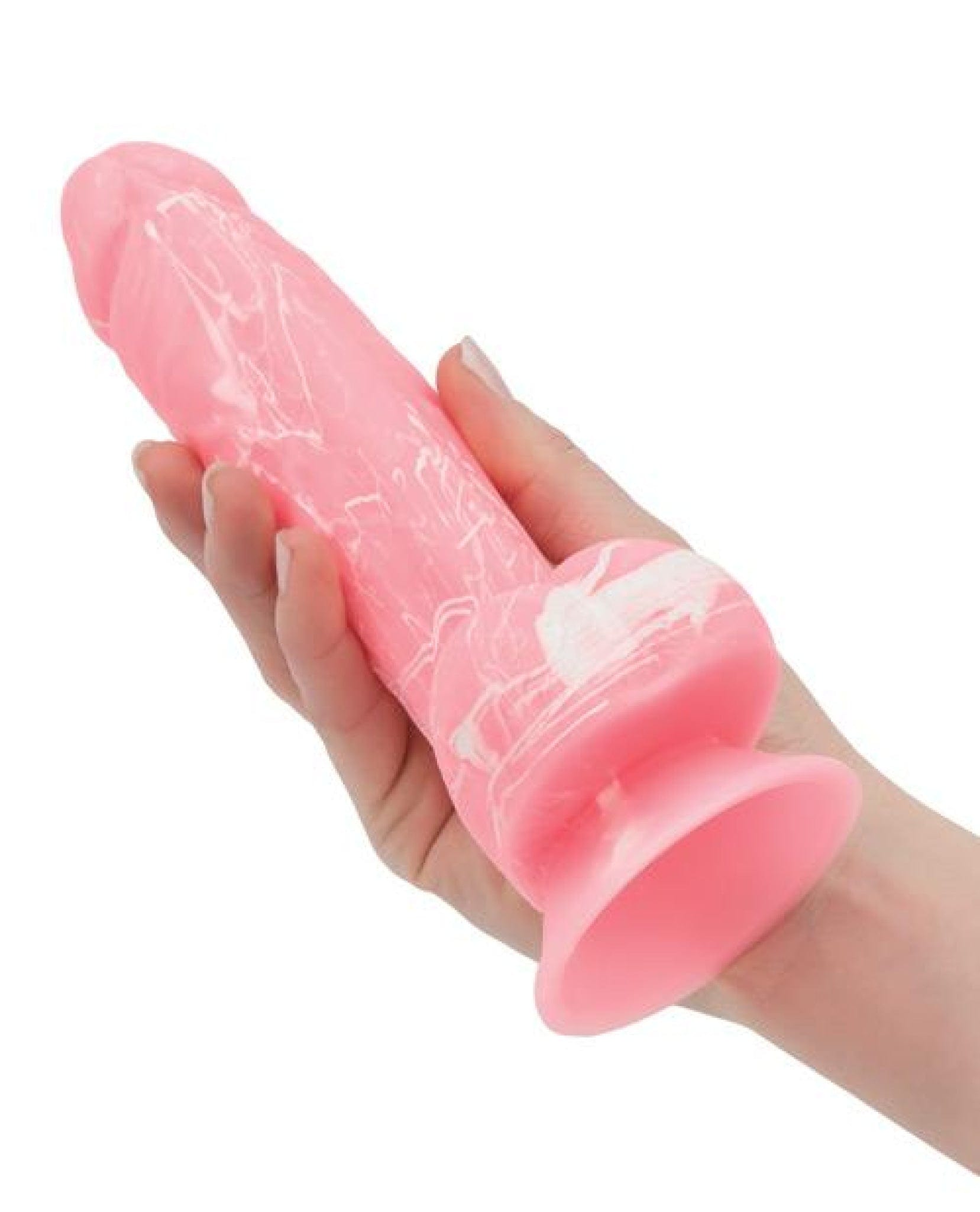 Doll Authority Dongs & Dildos Addiction Brandon 7.5" Glow In The Dark Dildo - Pink