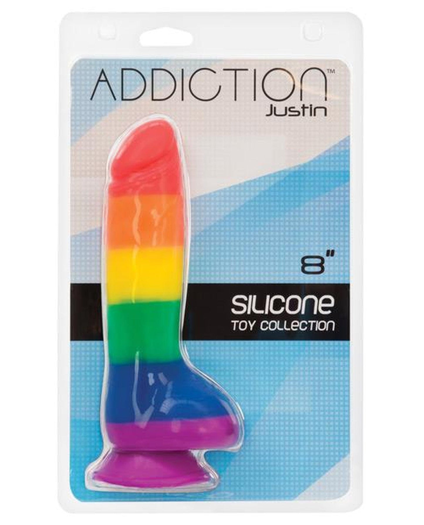 Doll Authority Dongs & Dildos Addiction Justin 8" Dildo - Rainbow