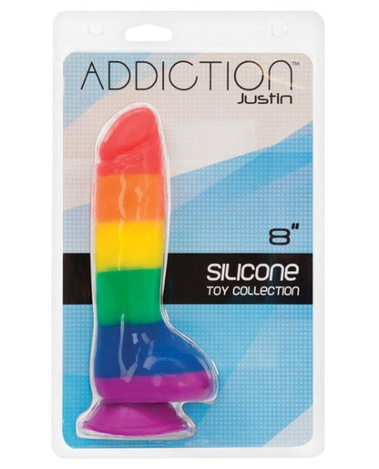 Doll Authority Dongs & Dildos Addiction Justin 8" Dildo - Rainbow