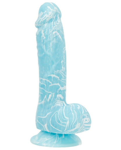 Doll Authority Dongs & Dildos Addiction Luke 7.5" Glow In The Dark Dildo - Blue