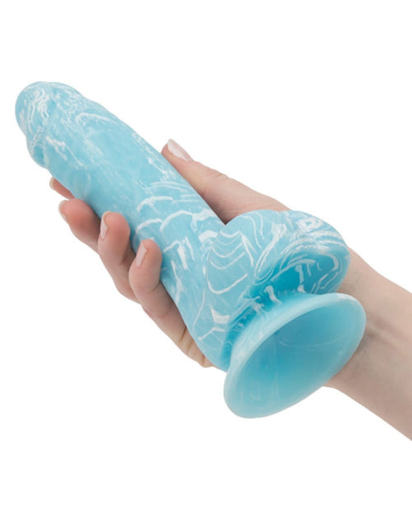 Doll Authority Dongs & Dildos Addiction Luke 7.5" Glow In The Dark Dildo - Blue