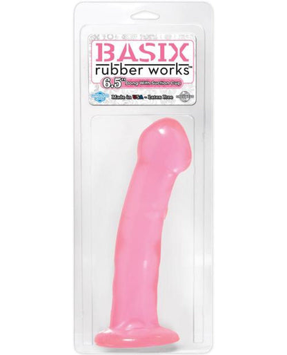 Doll Authority Dongs & Dildos Pink "Basix Rubber Works 6.5"" Dong"