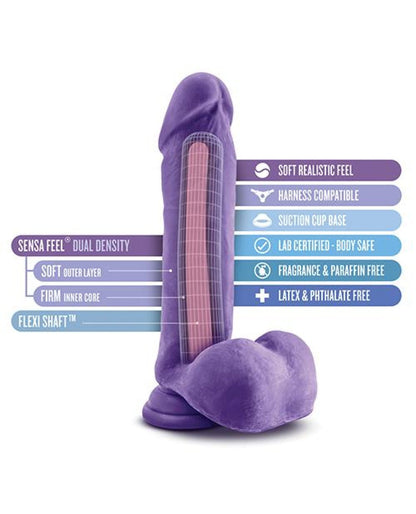 Doll Authority Dongs & Dildos Blush Au Natural Bold Hero 8" Dildo - Purple