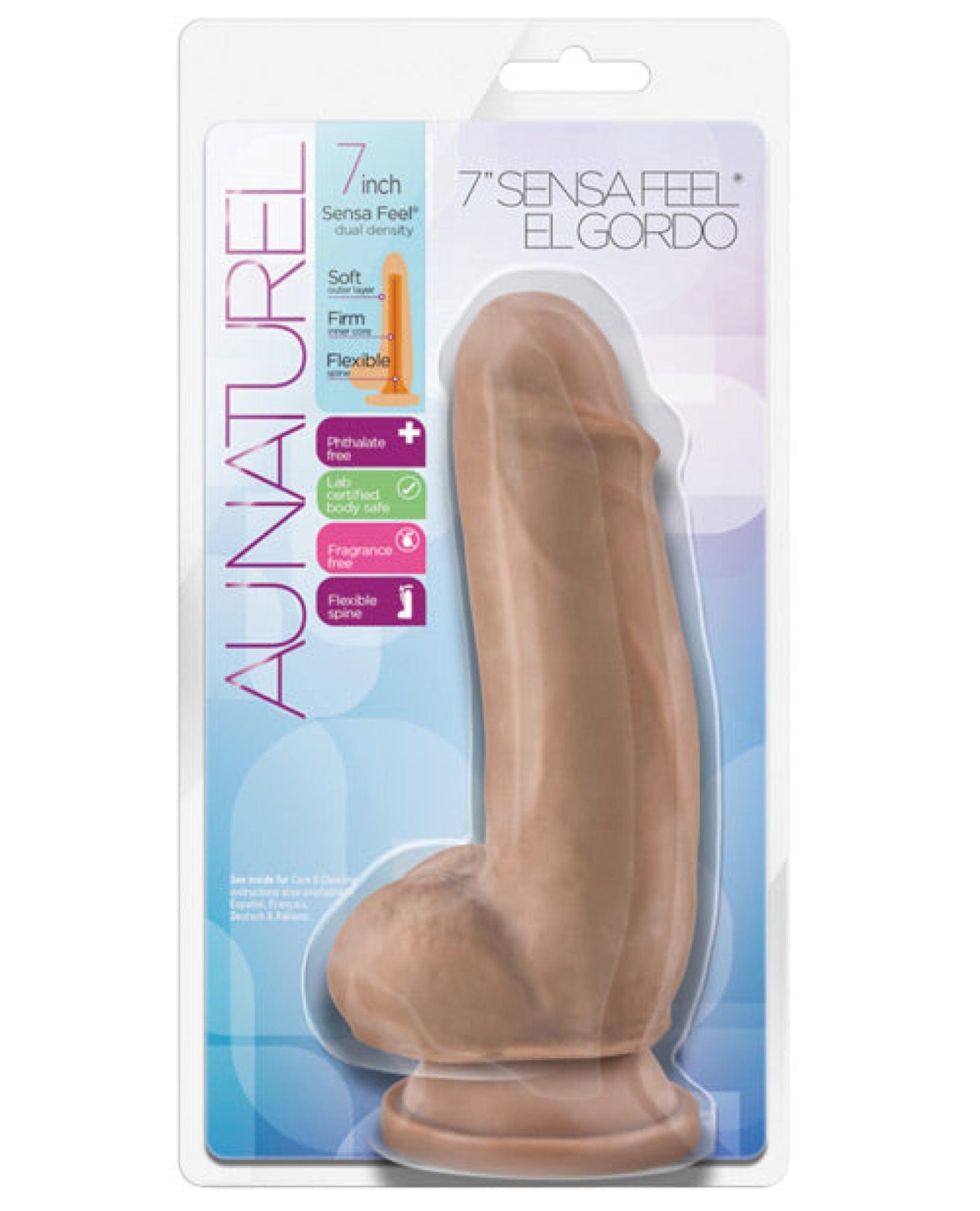 Doll Authority Dongs & Dildos Blush Au Naturel 7" El Gordo - Latin