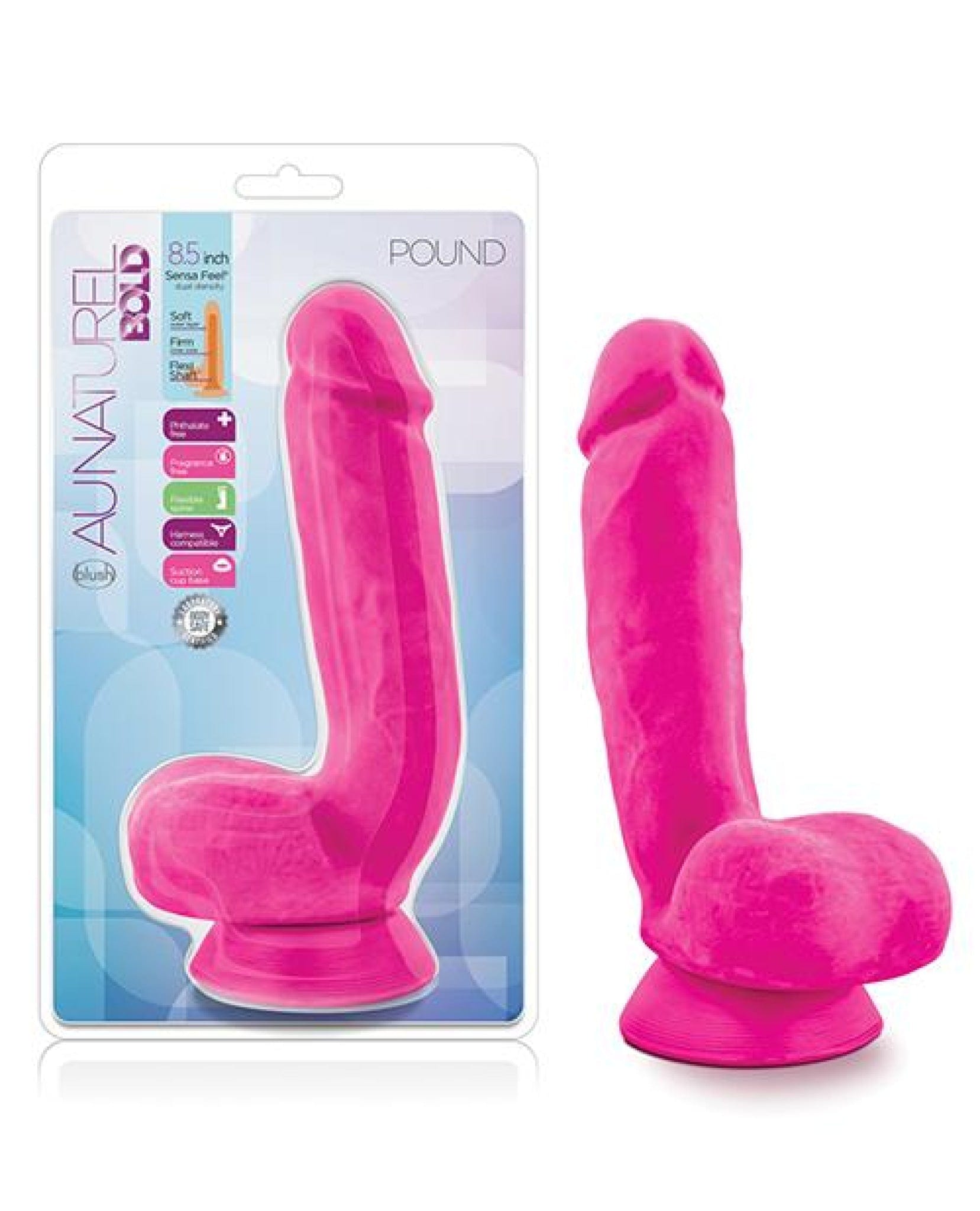 Doll Authority Dongs & Dildos Blush Au Naturel Bold Pound 8.5" Dildo - Pink