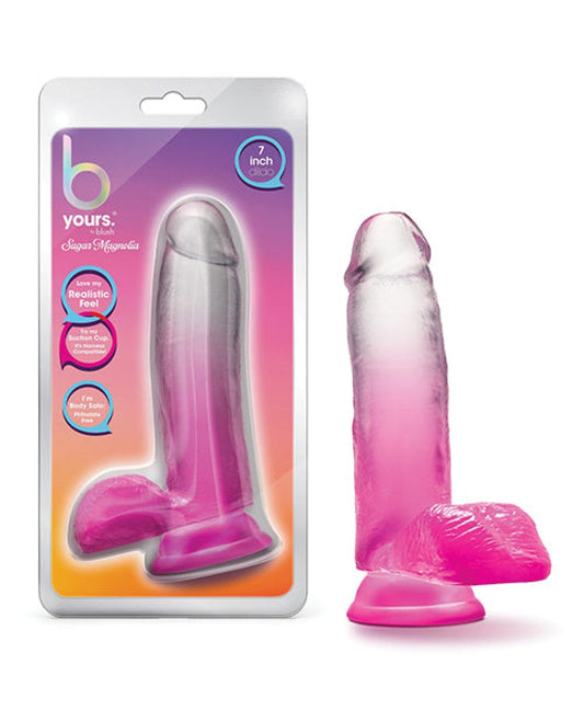 Doll Authority Dongs & Dildos Blush B Yours 7" Sugar Magnolia Dildo - Fuchsia