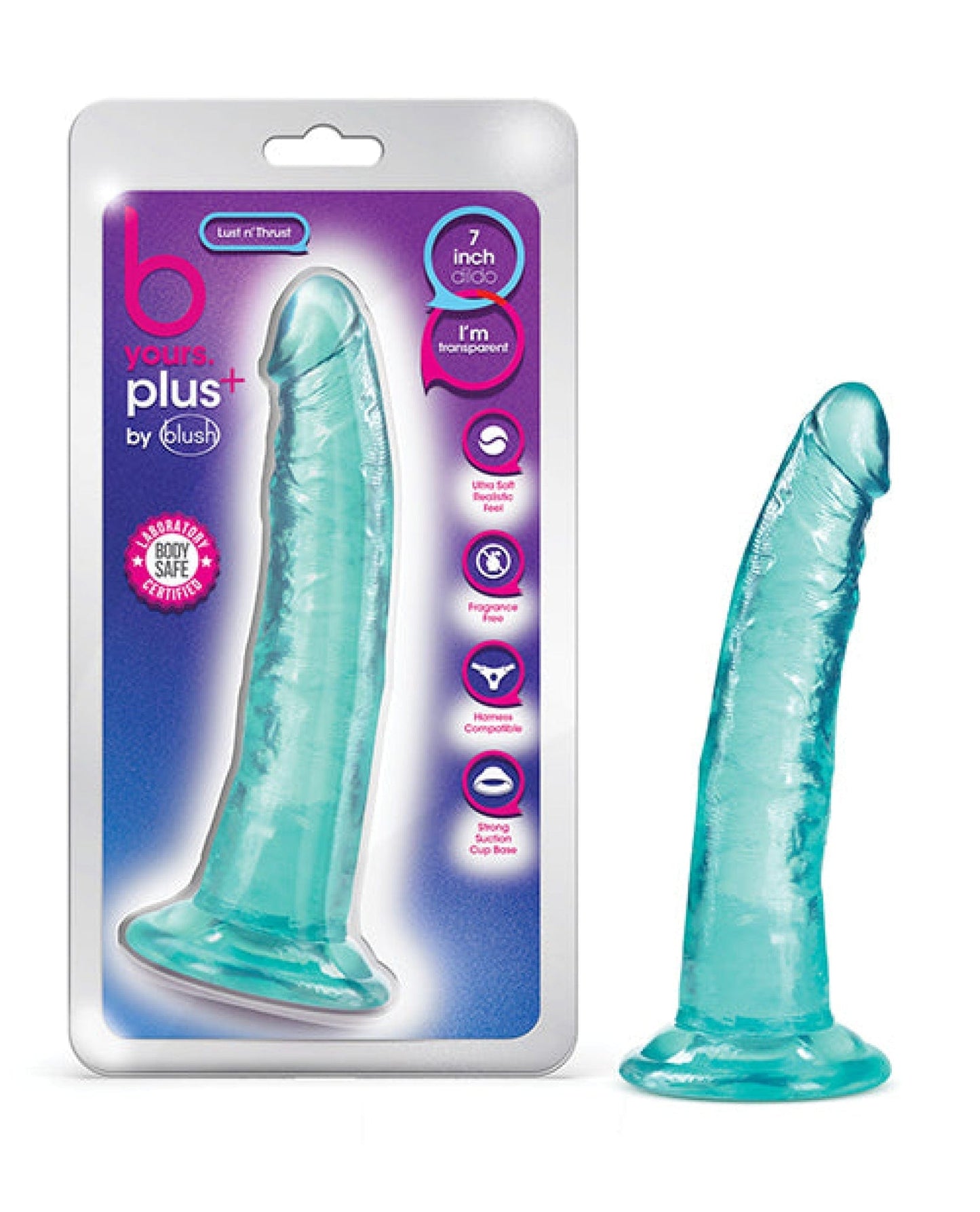 Doll Authority Dongs & Dildos Teal Blush B Yours Plus 7.5" Lust N' Thrust Dildo