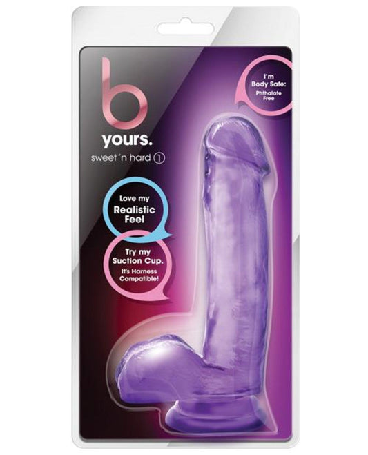 Doll Authority Dongs & Dildos Blush B Yours Sweet N Hard 1 W- Suction Cup - Purple