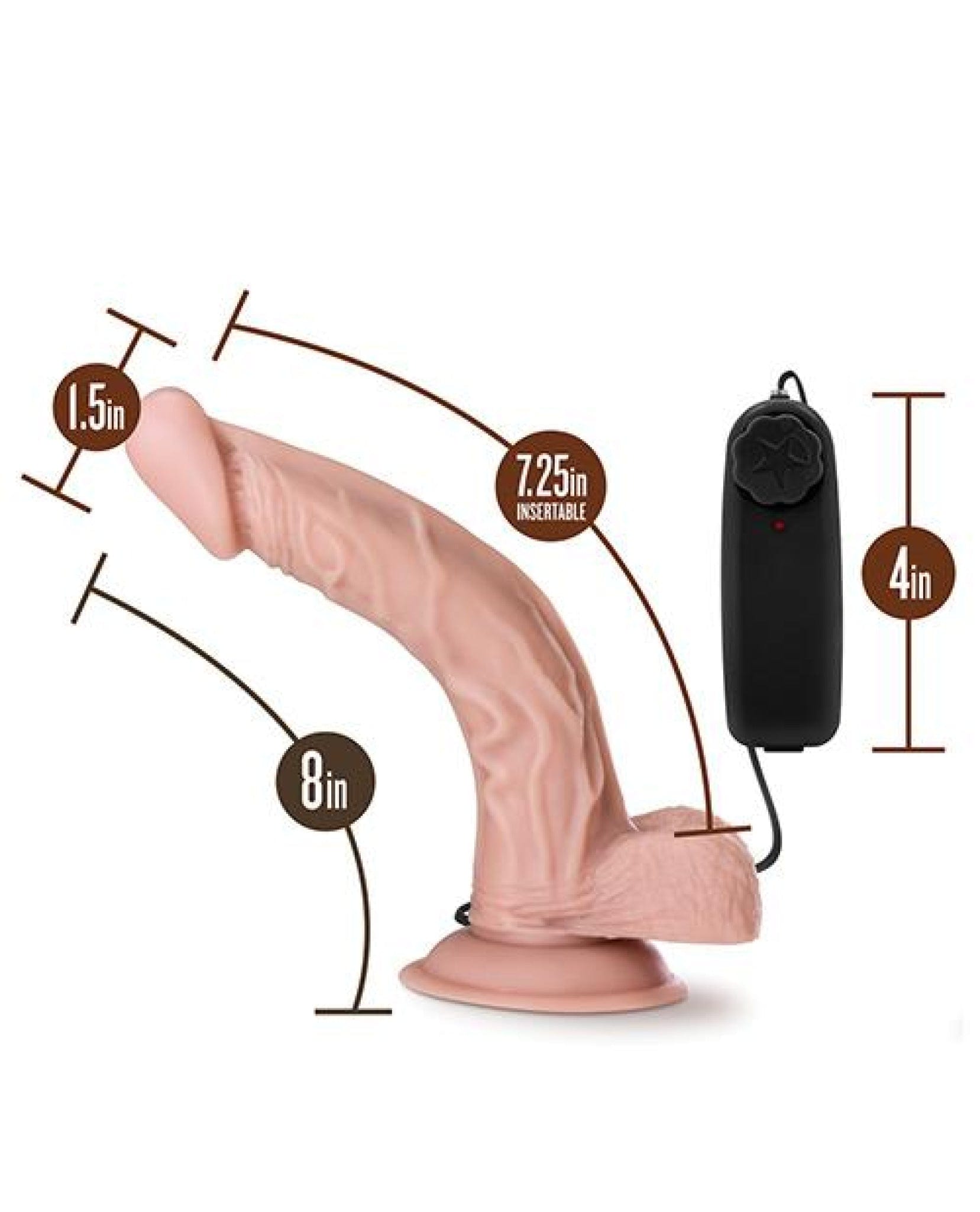 Doll Authority Dongs & Dildos Blush Dr. Skin Dr. Sean 8" Cock W-suction Cup - Vanilla