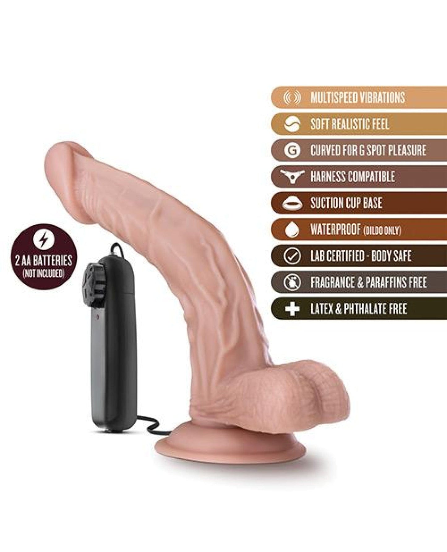 Doll Authority Dongs & Dildos Blush Dr. Skin Dr. Sean 8" Cock W-suction Cup - Vanilla