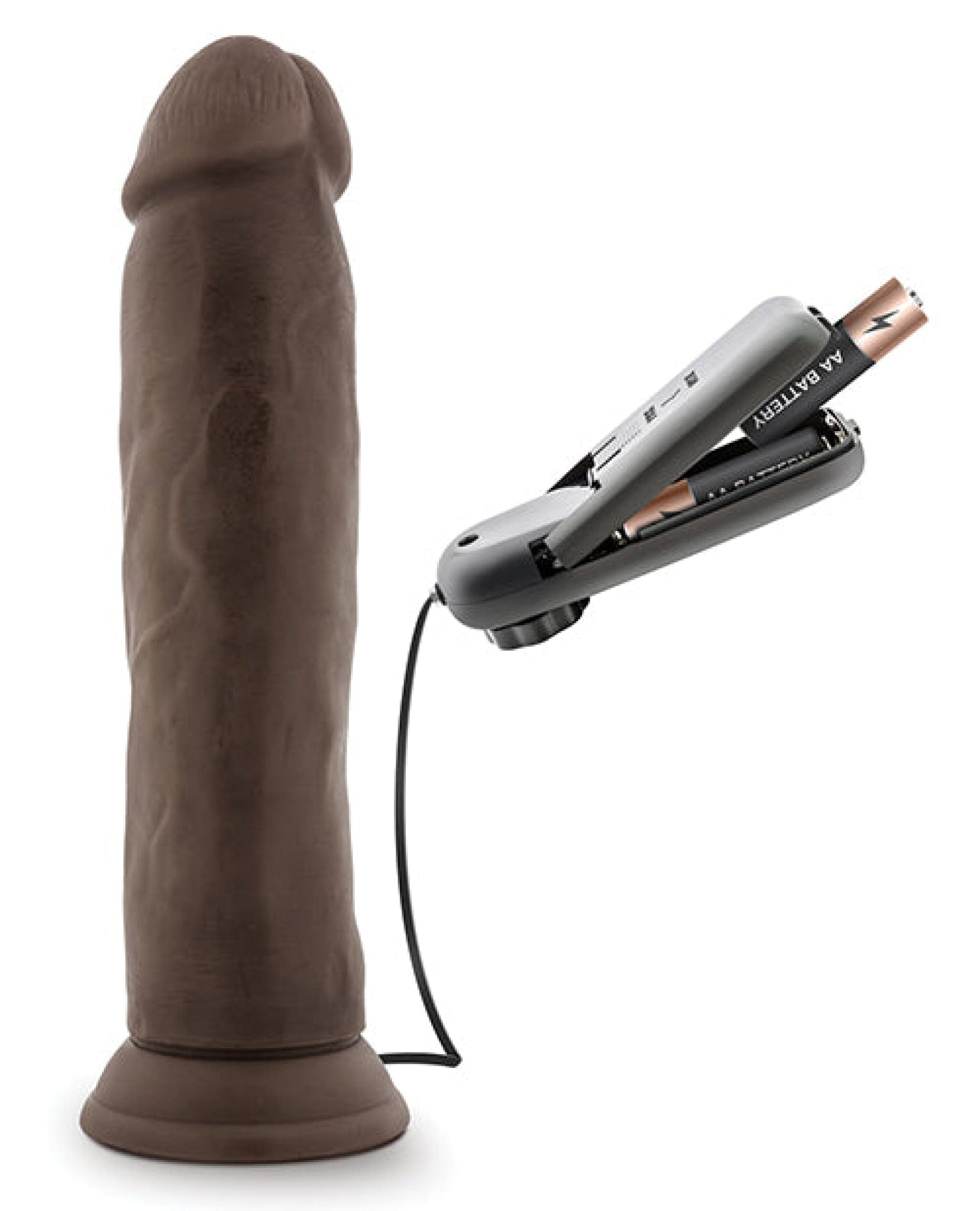 Doll Authority Dongs & Dildos Blush Dr. Skin Dr. Throb 9.5" Cock W-suction Cup - Chocolate