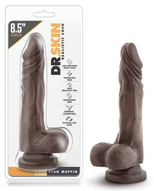 Doll Authority Dongs & Dildos Blush Dr. Skin Mr. Skin Stud Muffin - Chocolate