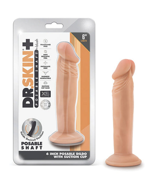 Doll Authority Dongs & Dildos Vanilla / 6" Blush Dr. Skin Plus 7" Posable Dildo