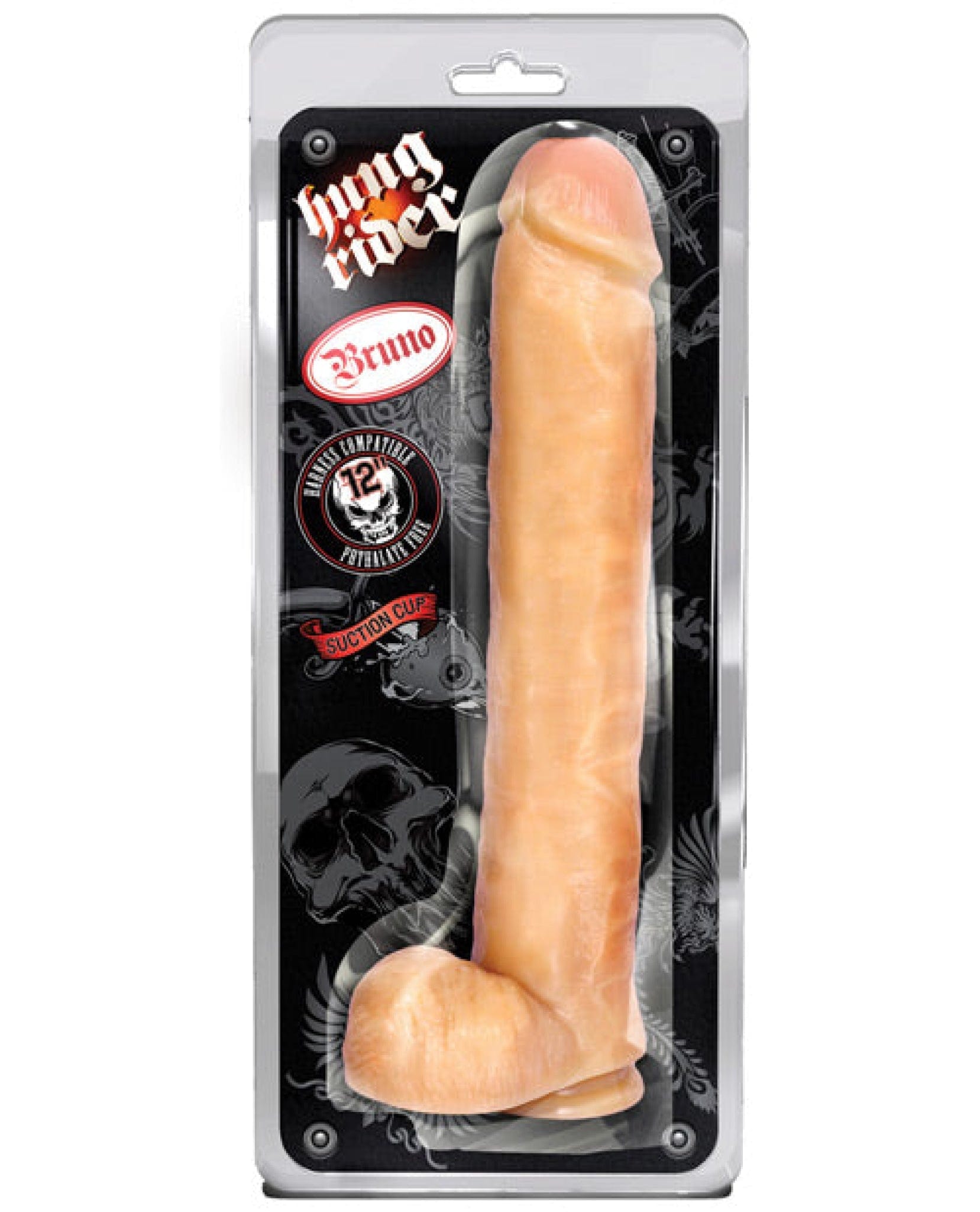 Doll Authority Dongs & Dildos Blush Hung Rider Bruno 12" Dildo W-suction Cup - Flesh