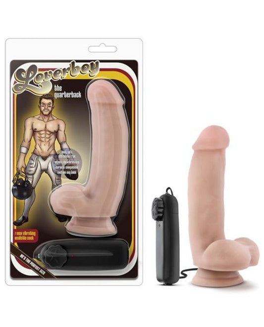 Doll Authority Dongs & Dildos Blush Loverboy The Quarterback 7" Vibrating Realistic Cock - Vanilla